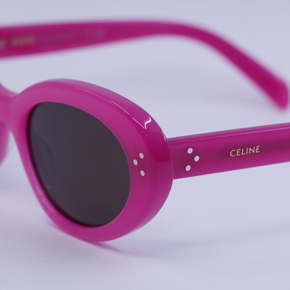 🕶️ New Celine CL40193I 72E Sunglasses - Shiny Rose Frame, Brown Lenses - Picture 4 of 10